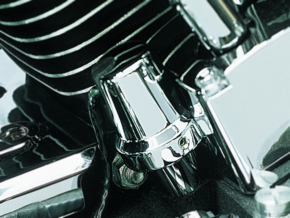 Kuryakyn Chrome Oil Sender Switch Cover Set In Chrome Finish For Harley Davidson