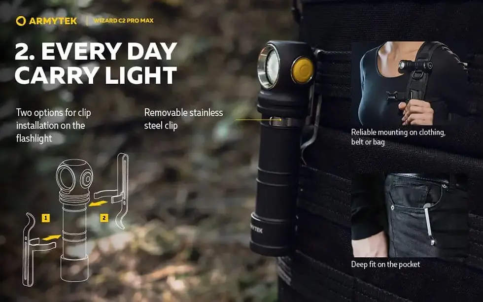 Miniatura: Armytek Wizard C2 Pro SUPER POTENTE LUZ INCRÍVEL