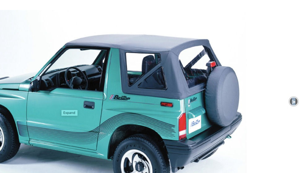 Capota preta ou branca softtop para o Suzuki Vitara 88-04