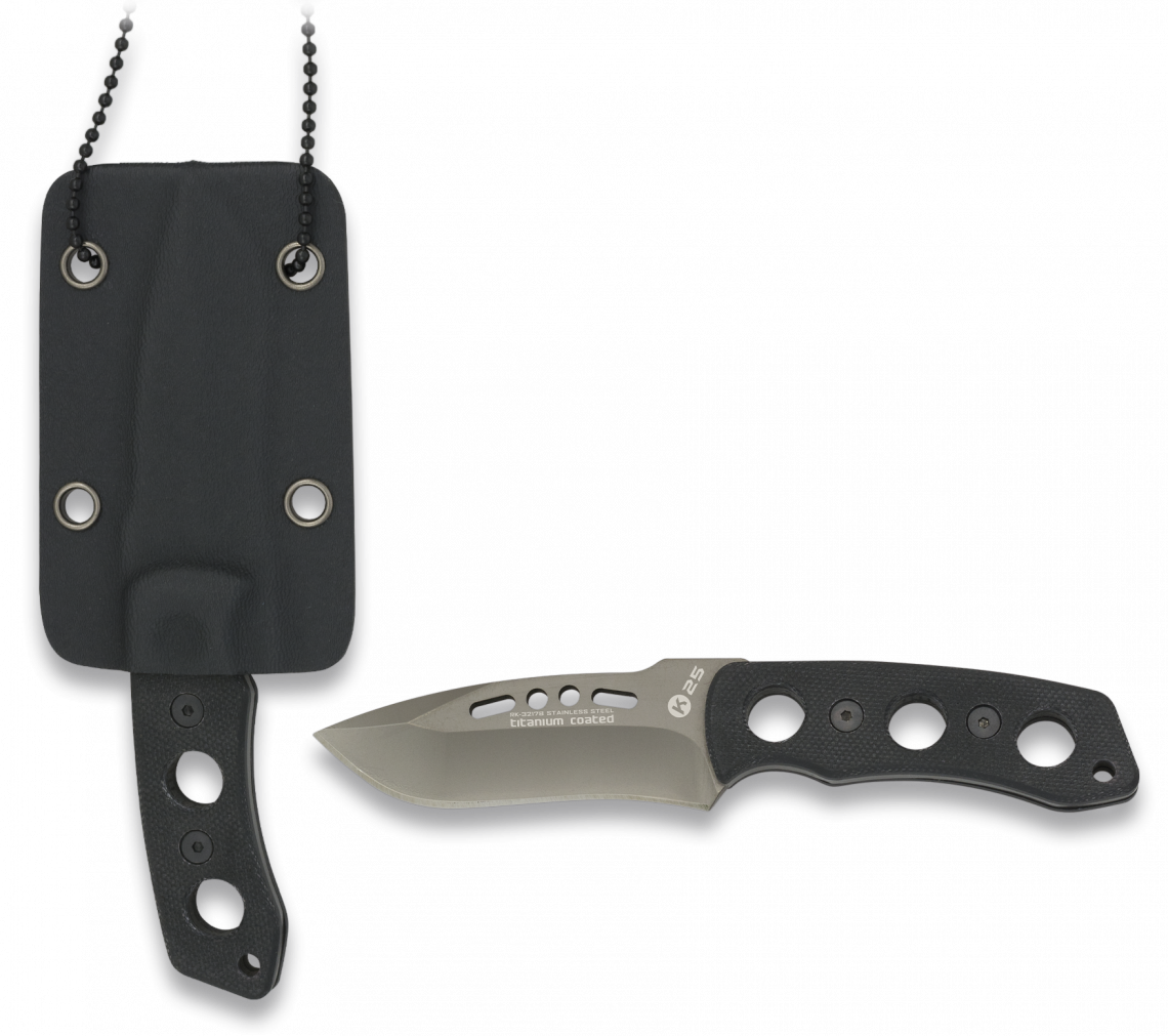 K25 FACA NECK kydex. titanium. LÂMINA 6.7