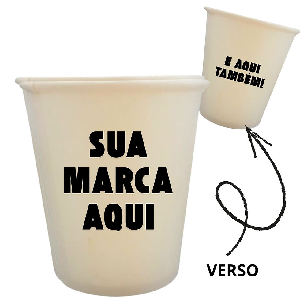 Impressão copo de papel