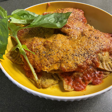 Fresh Whole Wheat Tofu Ricotta Ravioli