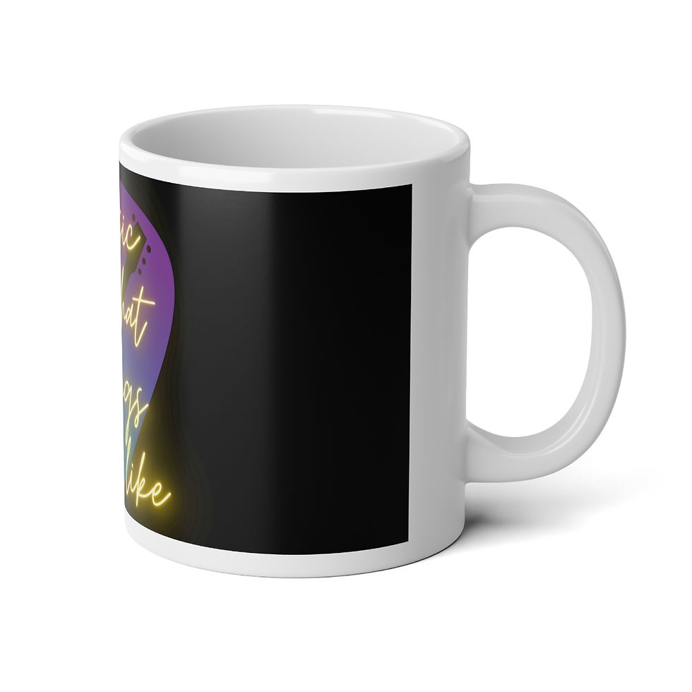 Thumbnail: Jumbo Mug, 20oz, Music is What Feelings Sound Like