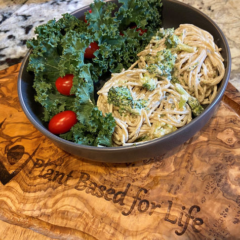 Simple Plant Based Fettuccine Alfredo