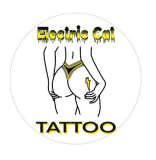 Electric Cat Tattoo Logo