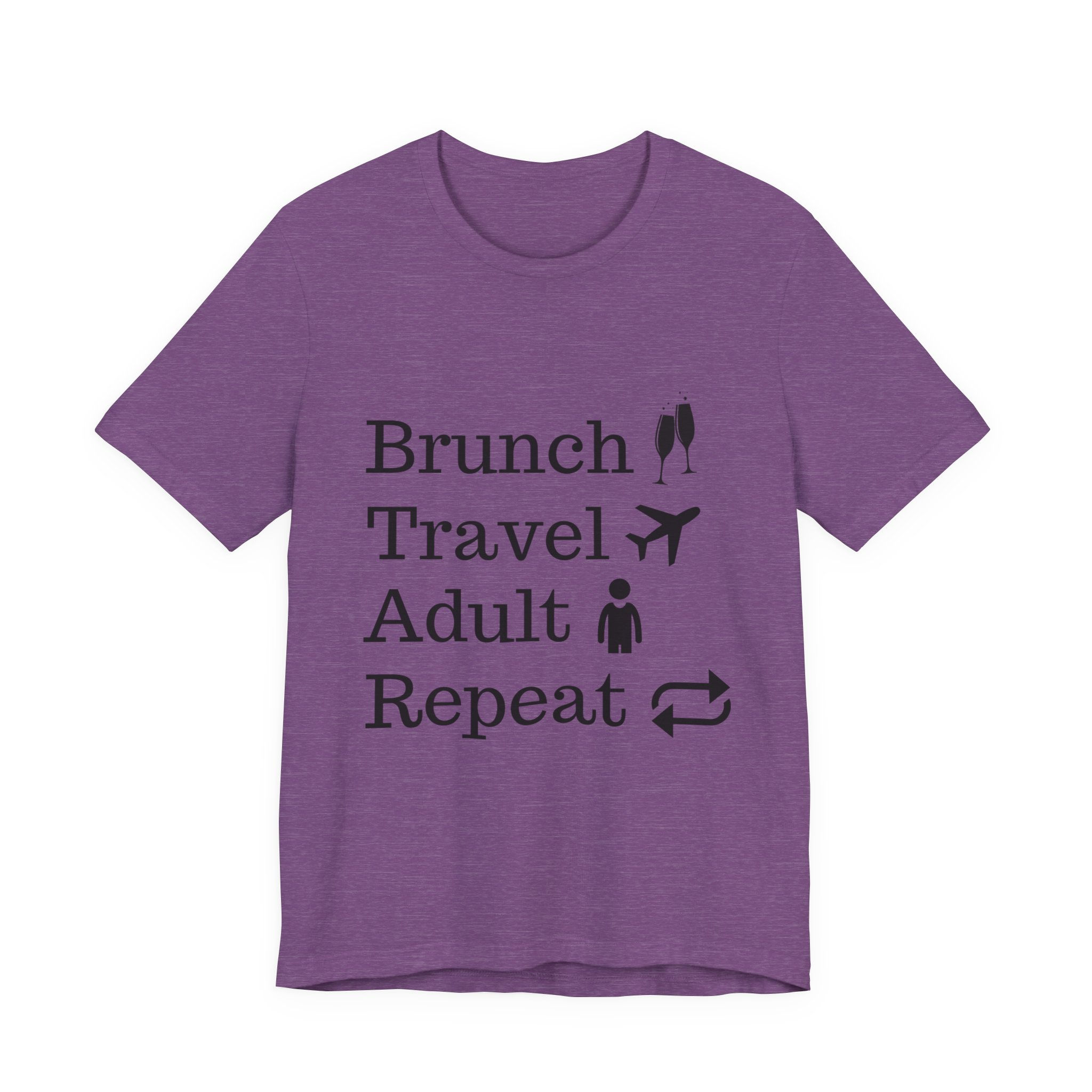 Brunch, Travel, Adult, Repeat Tee