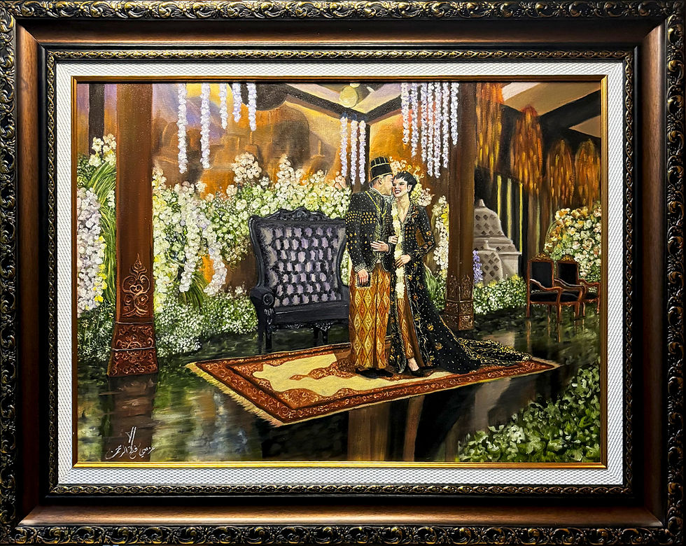 LIVE WEDDING PAINTING I Al-Ghazali & Alyssa