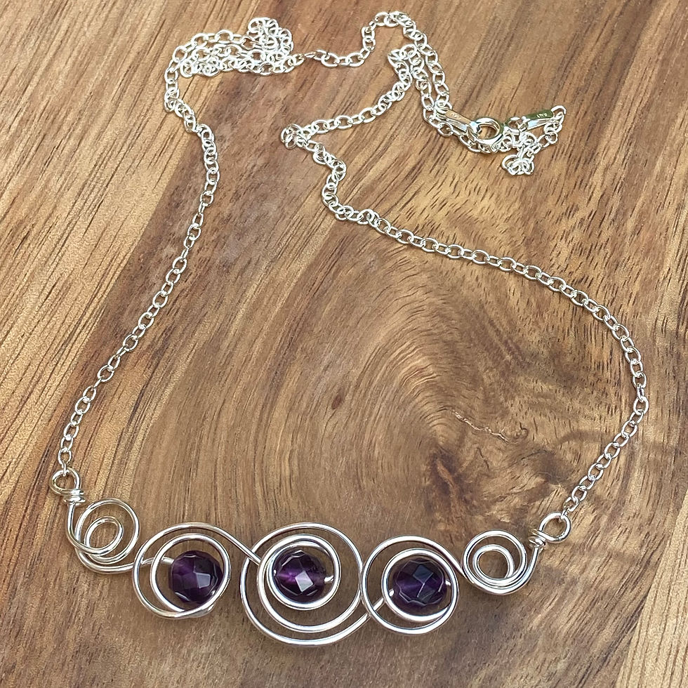 Thumbnail: Faceted Amethyst Necklace