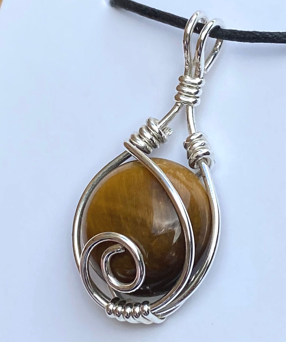 Thumbnail: Tigers Eye Spiral Pendant