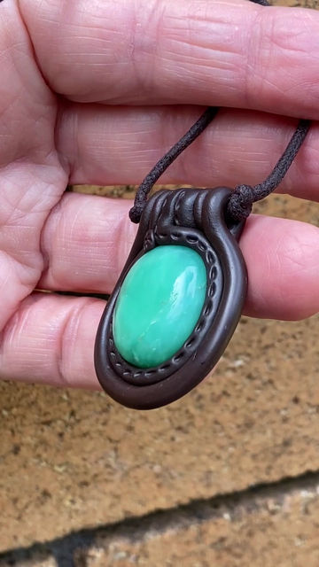 Thumbnail: Chrysoprase Pendant