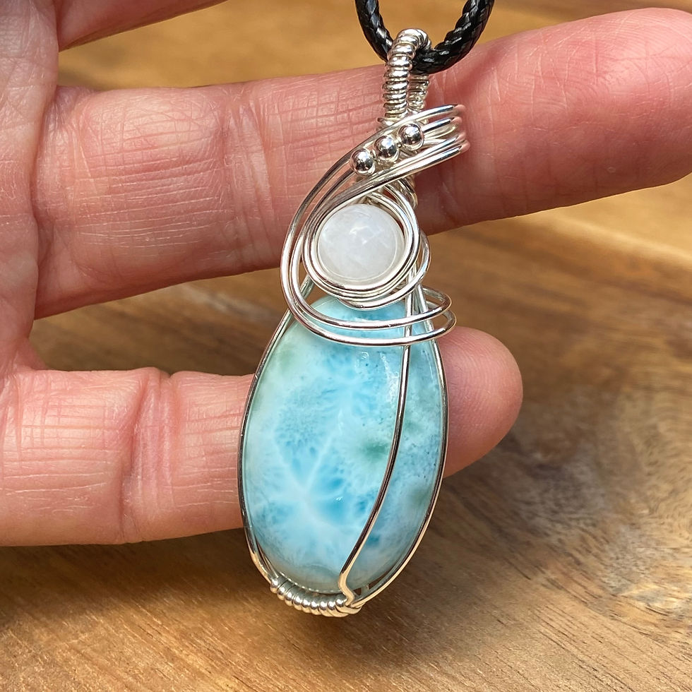 Thumbnail: Larimar & Moonstone Pendant
