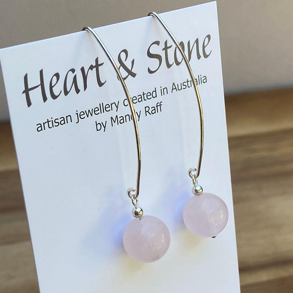 Thumbnail: Rose Quartz Earrings 