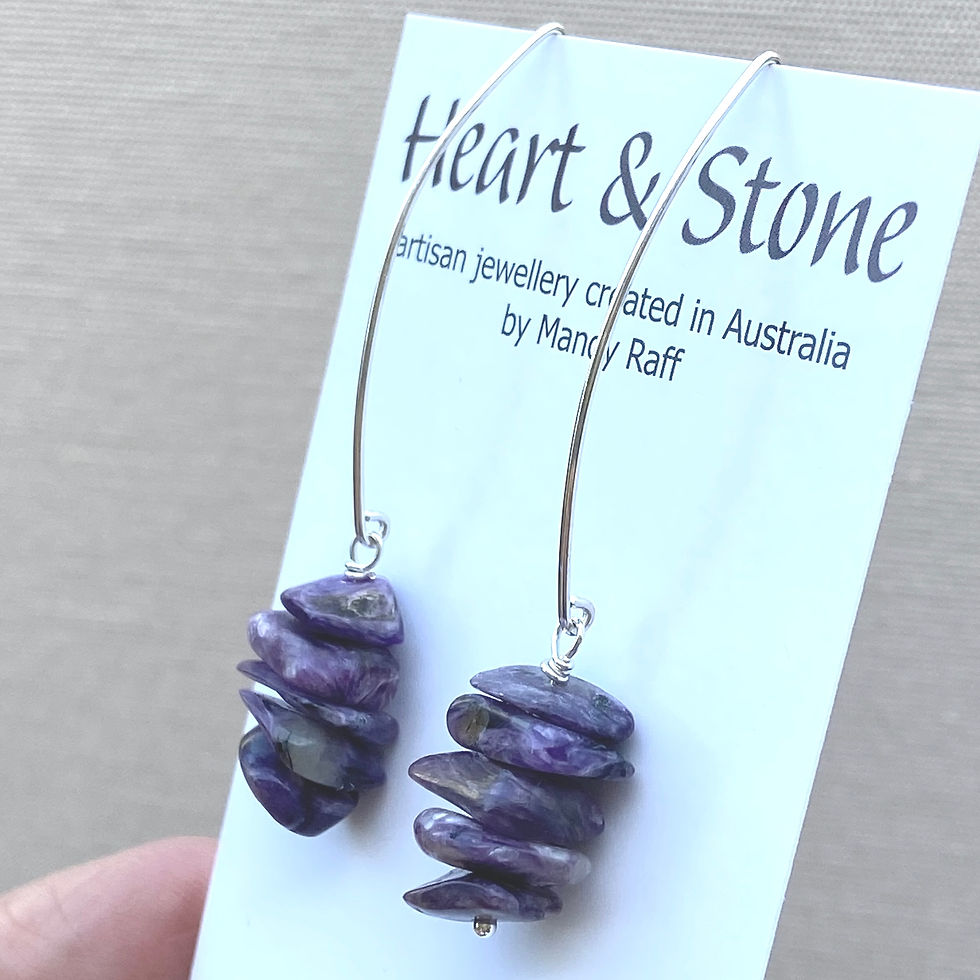 Thumbnail: Charoite Earrings