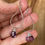 Thumbnail: Purple Qtz Teardrop Earrings - Silver