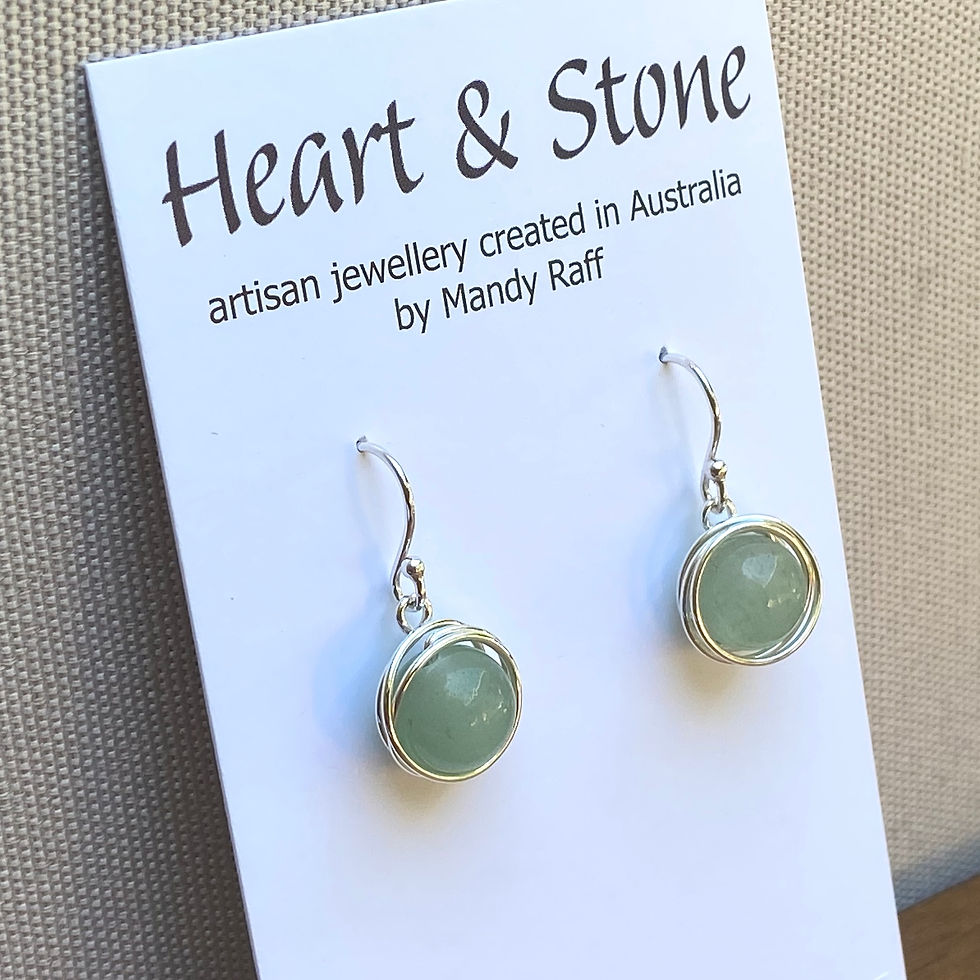 Thumbnail: Aventurine Wire Wrapped Drops 