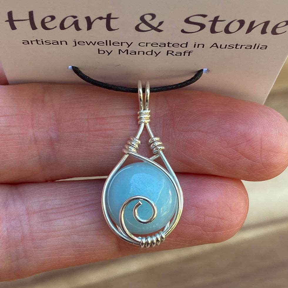 Thumbnail: Amazonite Spiral Pendant