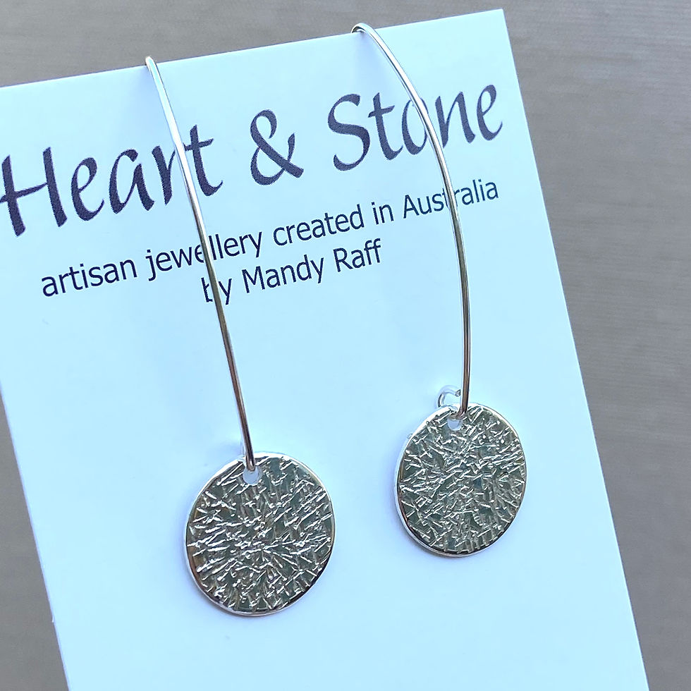 Thumbnail: Etched Sterling Silver Earrings