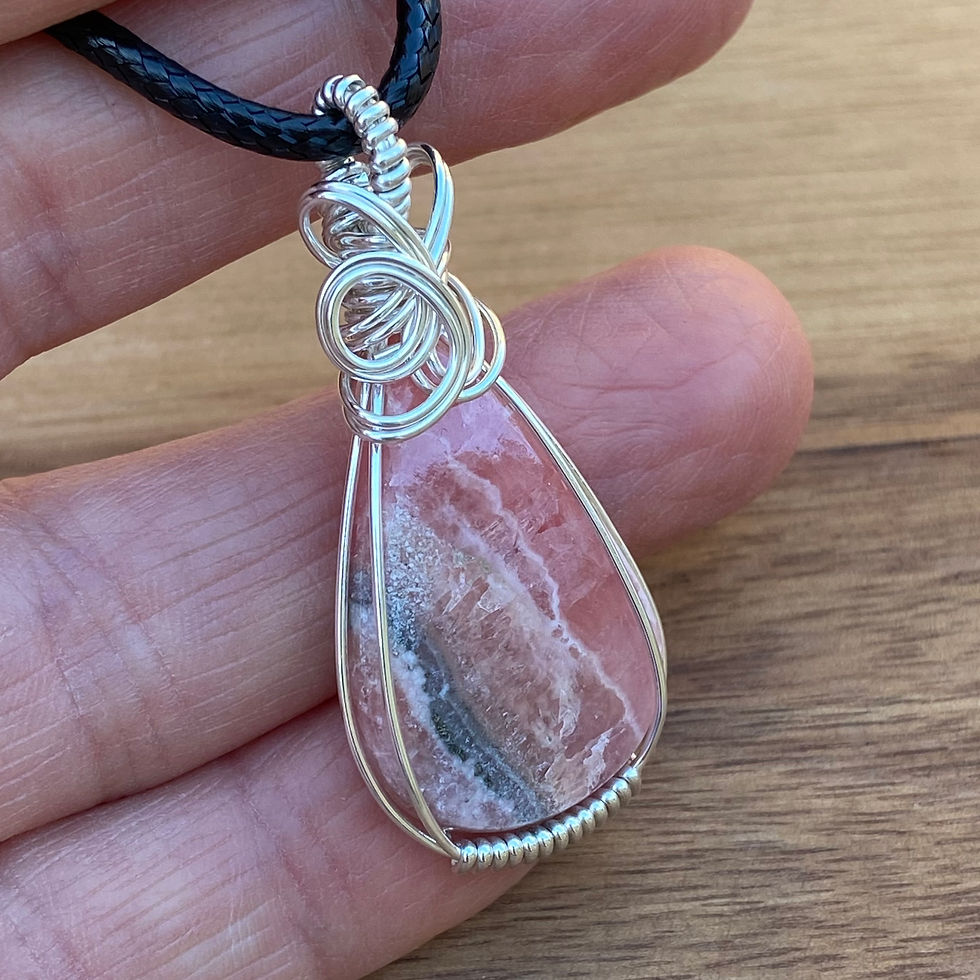 Thumbnail: Rhodochrosite Pendant