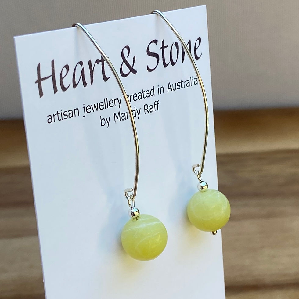 Thumbnail: Lime Jade Earrings 