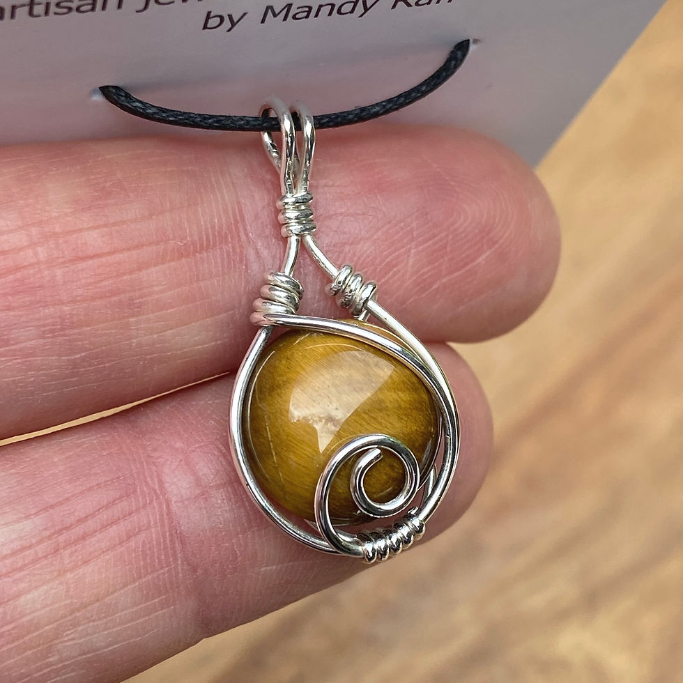 Thumbnail: Tigers Eye Spiral Pendant