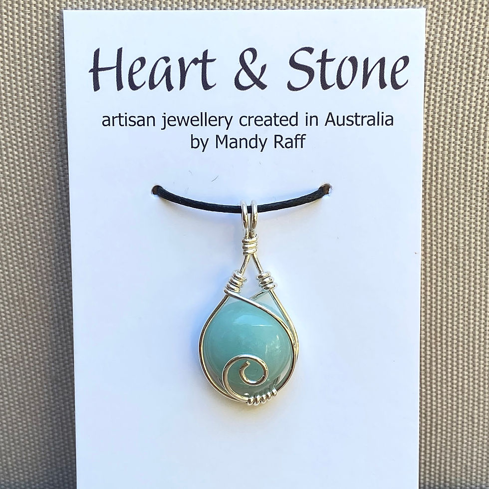 Thumbnail: Amazonite Spiral Pendant