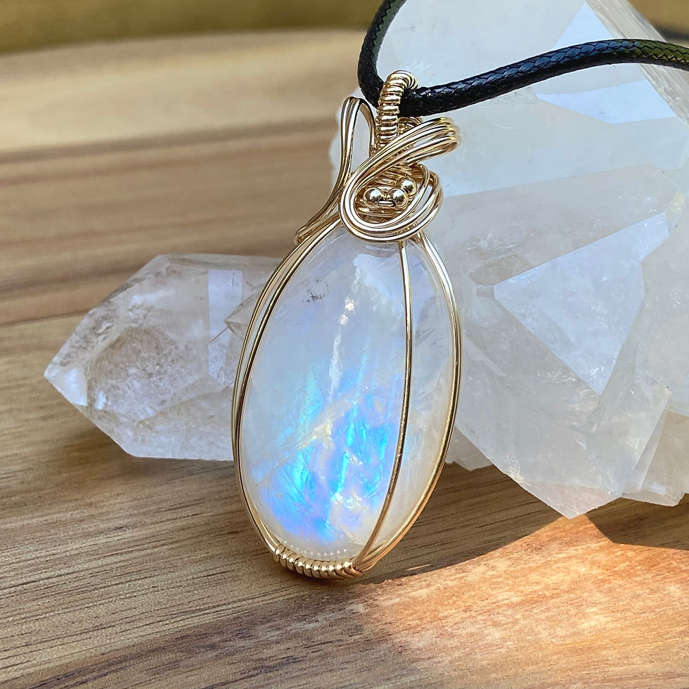 Thumbnail: Moonstone Pendant - Gold