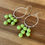 Thumbnail: Dangly Lime Green Earrings