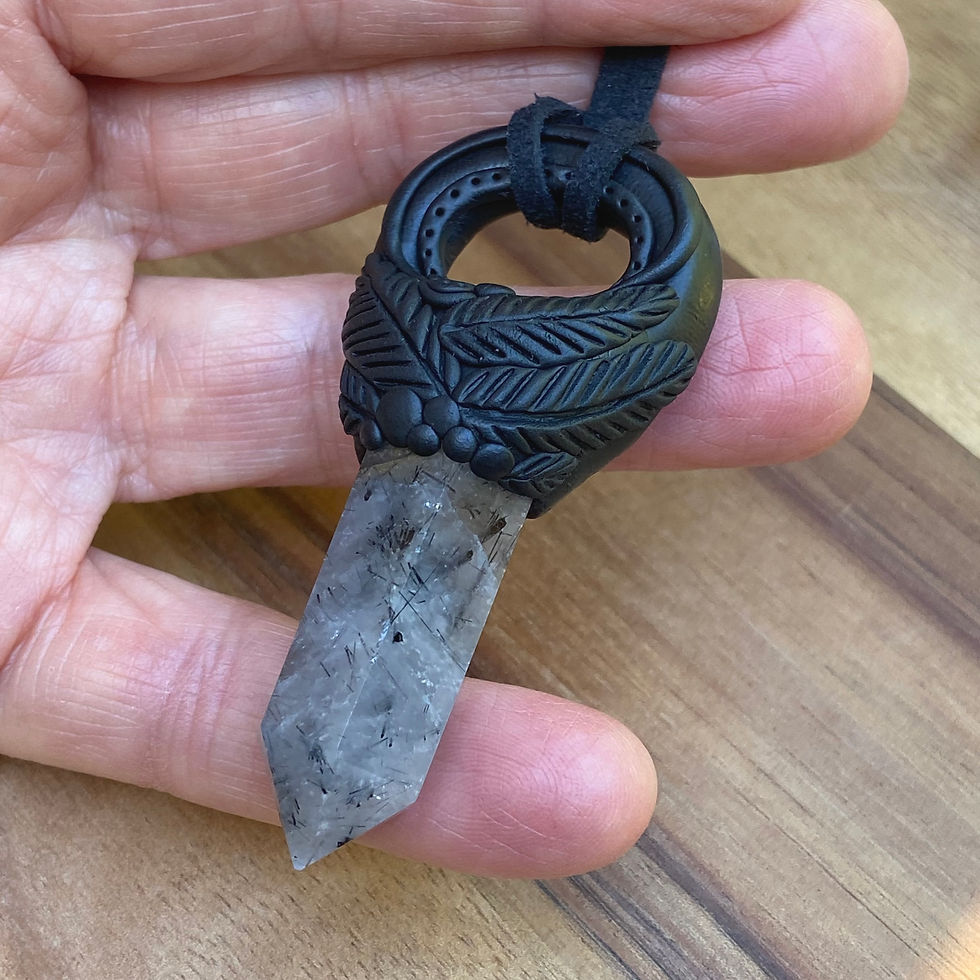 Thumbnail: Tourmaline Quartz Pendant