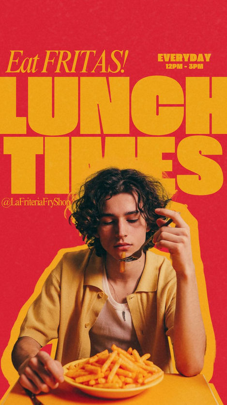 Social Media Template Design _ Lunch Times _ Canva Template