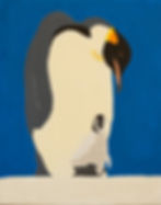 Emperor Penguin with Chick