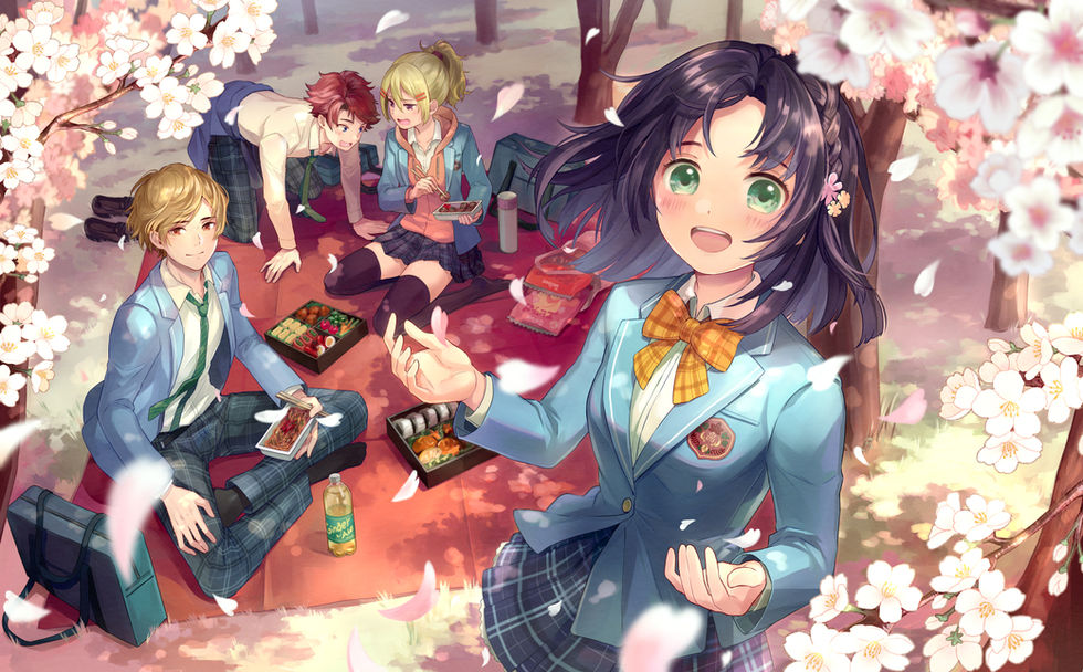 桜、お花見日和