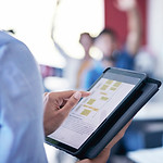 Teacher with Tablet