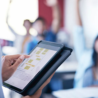 Teacher with Tablet