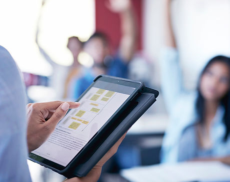 Teacher with Tablet