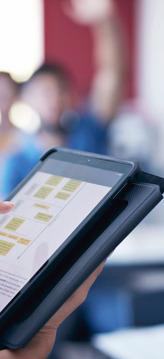 Teacher with Tablet