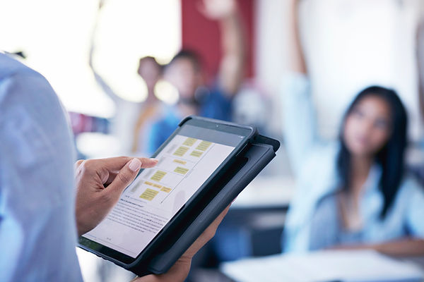 Teacher with Tablet