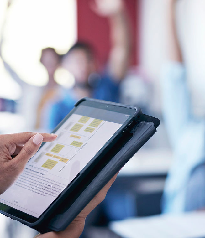 Teacher with Tablet