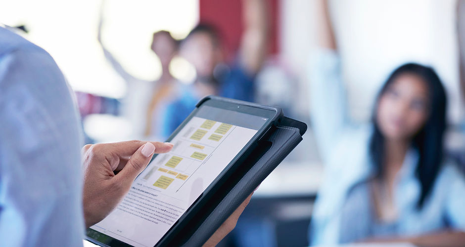 Teacher with Tablet