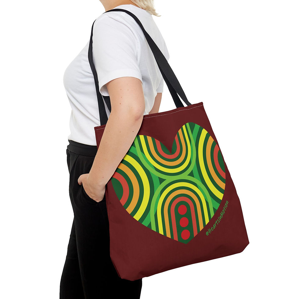 Thumbnail: Colourful Love Heart Tote Bag - Perfect for Everyday Use - #HeartsInMotion