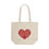 Thumbnail: Colourful Heart Canvas Tote Bag, Eco-Friendly Grocery Tote, #HeartsInMotion