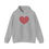 Thumbnail: Heart Pattern Unisex Hooded Sweatshirt – #HeartsInMotion
