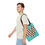 Thumbnail: Colourful Geometric Heart Tote Bag - Perfect for Everyday Use