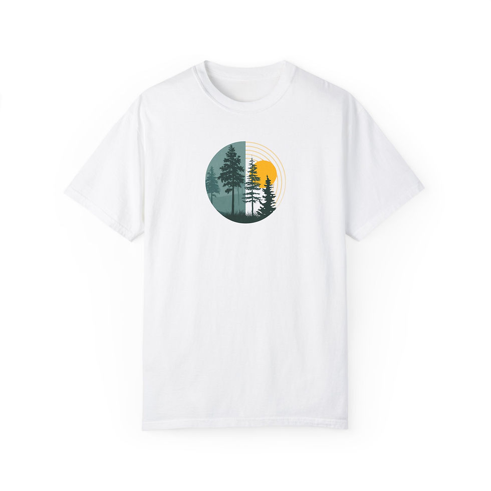 Thumbnail: Nature Sunset Unisex Garment-Dyed T-Shirt