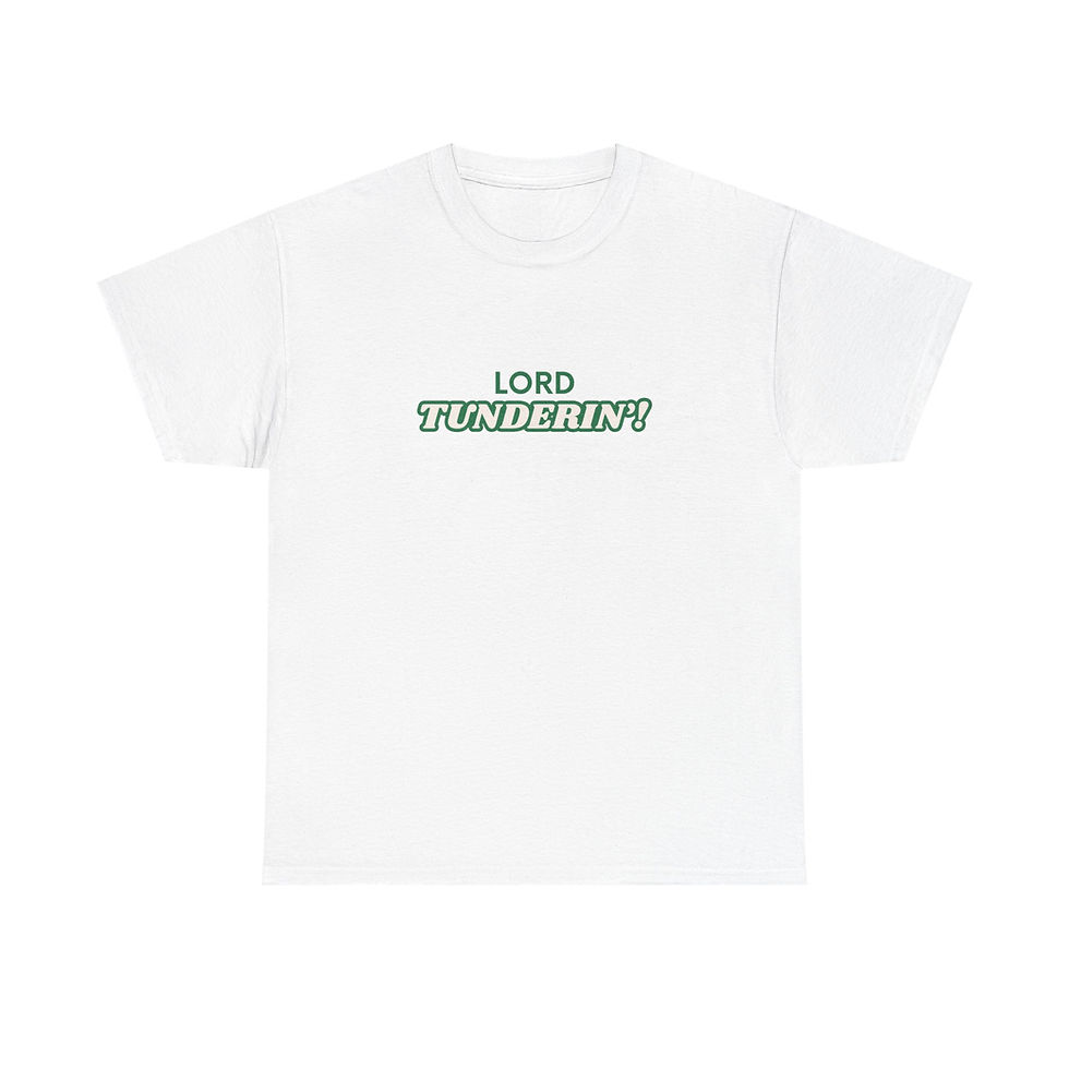 Thumbnail: Lord Tunderin' Unisex Heavy Cotton Tee, Funny Graphic Tee, Casual Shirt