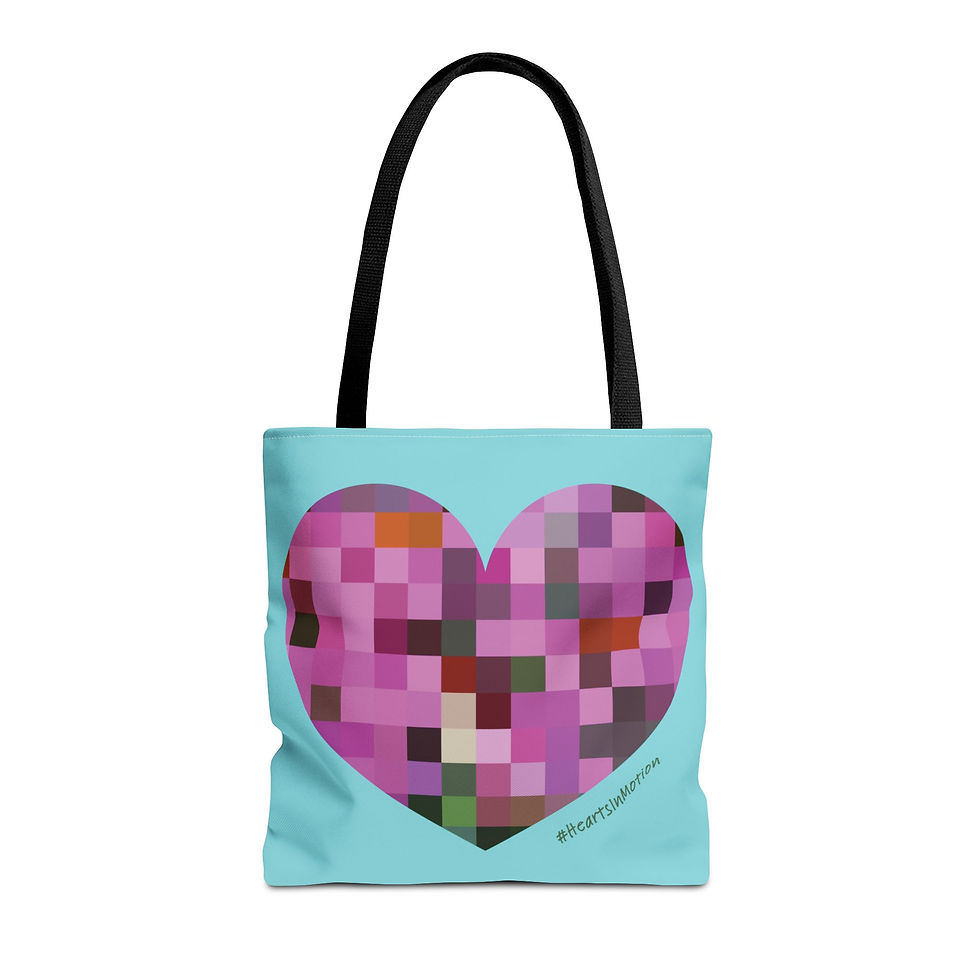 Thumbnail: Colorful Heart Tote Bag - Perfect for Everyday Use & Gifts