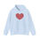 Thumbnail: Heart Pattern Unisex Hooded Sweatshirt – #HeartsInMotion