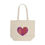 Thumbnail: Colourful Chevron Heart Canvas Shopping Tote - #HeartsInMotion