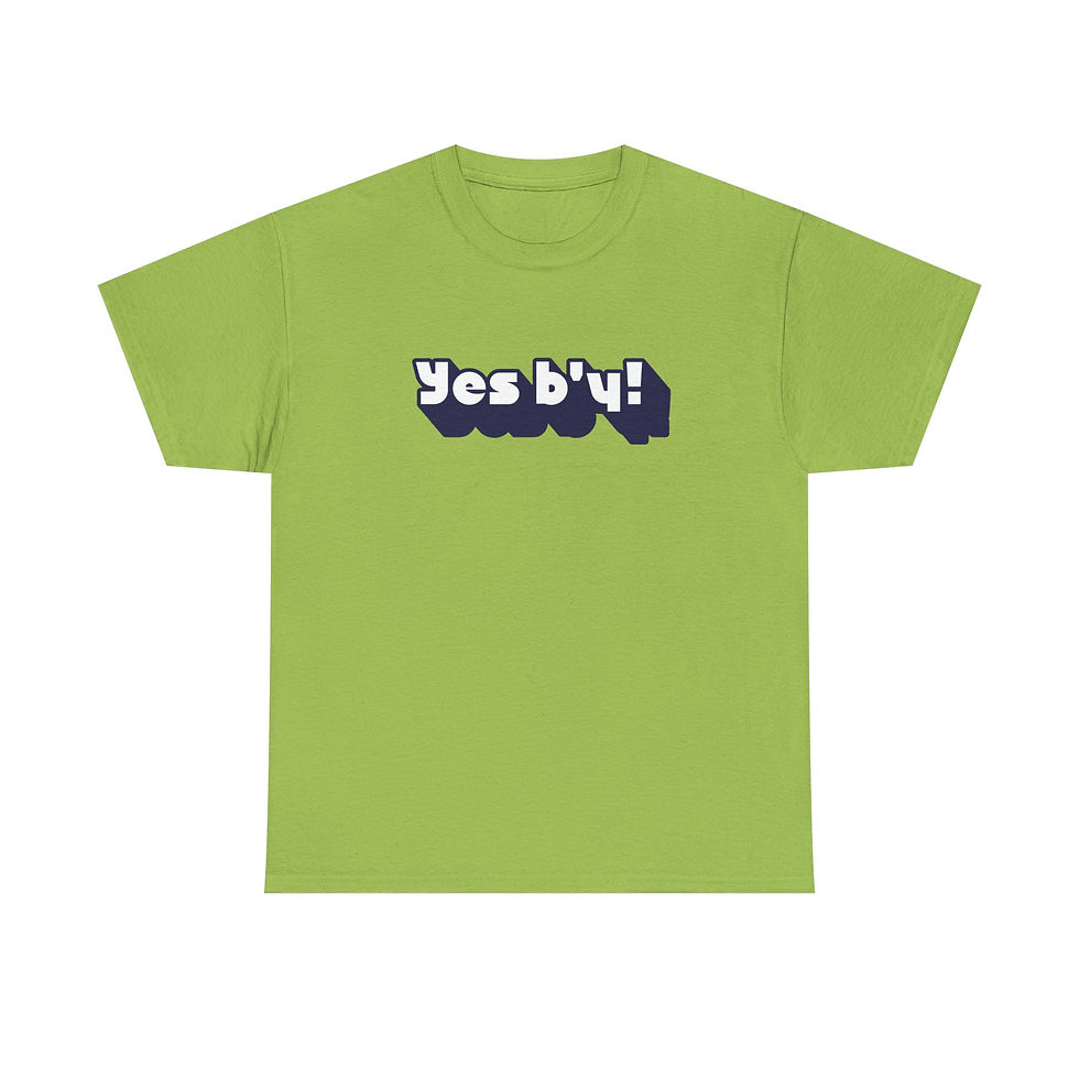Thumbnail: Yes b'y! Unisex Heavy Cotton Tee | Casual Shirt, Gift for Friends, Fun T-shirt