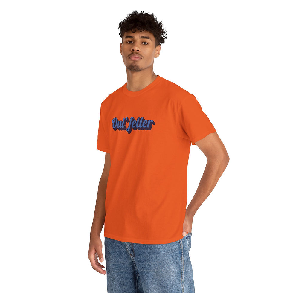 Thumbnail: Oul' Feller Tee - Unisex Heavy Cotton Tee - Chill Vibes T-shirt
