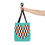 Thumbnail: Colourful Geometric Heart Tote Bag - Perfect for Everyday Use